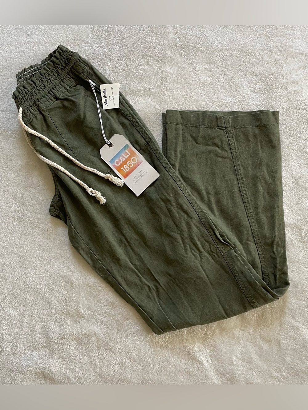 NWT Cali1850 High Waist Linen Beach Pants size XS
